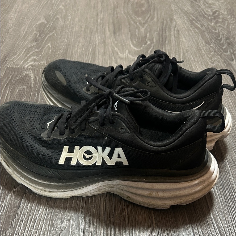 Hoka Women’s Black and White Sneakers